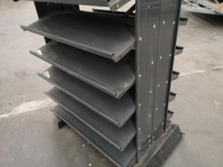 Medium Duty Double Sided Steel Shelving Unit