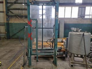 Upright Steel Frame with Control Components 