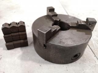 155mm Dia 3-Jaw Lathe Chuck w/ Spare Jaws