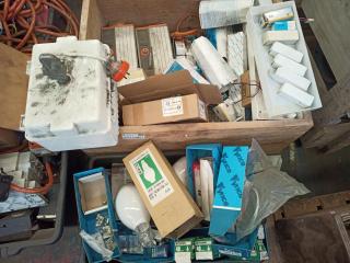 Box of Industrial Electrics and Lights