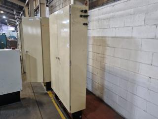 Two Door Industrial Electronics Cabinet and Contents