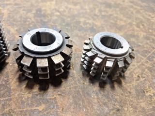 6 x Gear Hobber Cutters