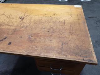 Vintage Wood Office Desk