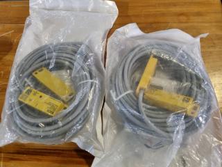 2x Sick Non-Contact Safety Switch Assemblies RE27
