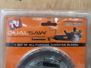 2x DualSaw CS450 Replacement Tungsten Saw Blades