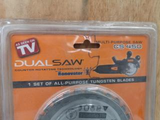 2x DualSaw CS450 Replacement Tungsten Saw Blades