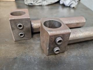 2x Lathe Boring Bar Right Angle Mounting Adapters