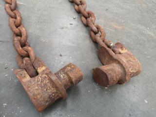 4x Container Lifting Chains