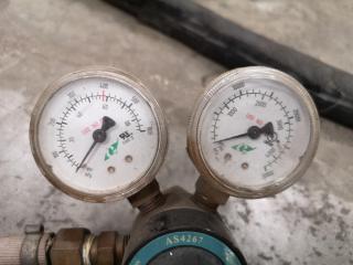 2x Carbon Dioxide & 1x Oxygen Welding Regulators