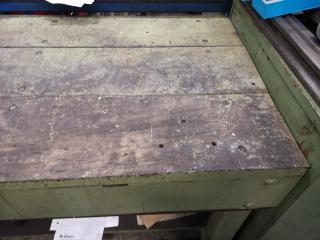 Vintage Heavy Wood Workshop Workbench