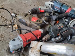 12x Assorted Faulty Power Tools, Parts use only!