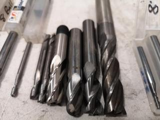 30+ Assorted End Mill Cutters & Drill Bits