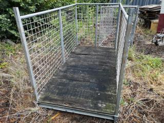 Steel and Wood Storage Cage