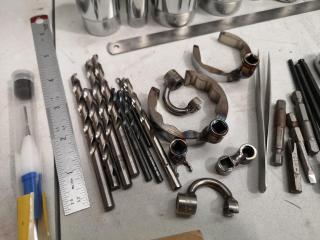 Assorted Hand Tools, Small Wrenches, Sockets, Drivers, Bits & More
