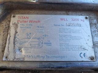 Titan Wire Rope Winch, 3200kg Capacity