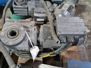 Pallet of Assorted Electric Motors and Nordson Applicator