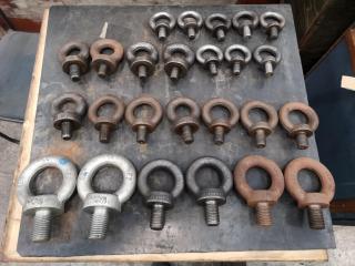 25x Assorted Lifting Eye Bolts
