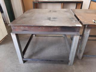 Steel Top Workshop Table