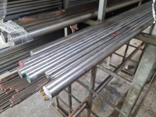 7 Lengths of Round Bar Steel 