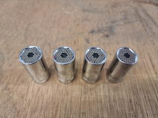 4 Universal Torque Wrench Socket Pieces (7-19mm)