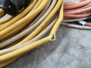 4x Power Extension Lead Cables