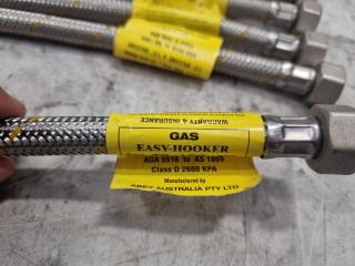 7 New Flexi Gas Connextors (450mm x 10mm)