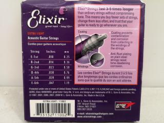 2x Sets of Elixir Acoustic Guitar Strings