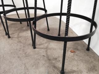 4x Stylish Rustic Steampunk-esque Stools