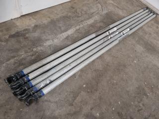5 Oldfields Aluminium Scaffolding Tower Poles - 2775mm Long