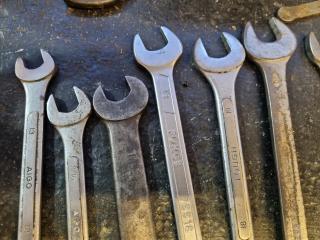 27x Assorted Combination Spanner Wrenches & More