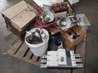 Pallet of Assorted Used Industrial Electrical Equipment
