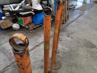 Heavy Duty Self Standing Workshop Safety Fencing Poles