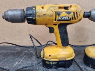 2x DeWalt Cordless 18V Drills w/ Chargers & Batteries