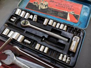 Assorted Mixed Socket Sets, Components, Spanners & More