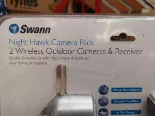 Swann Nighthawk 2x Wireless Outdoor Cameras w/ Reciever