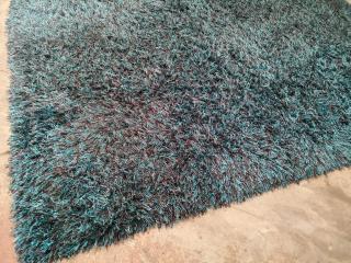 2200x1500mm Shag Rug in Turquoise Colour