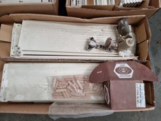 Assorted Cabinetry Drawer Componets, Feet, LED Lighting, & More