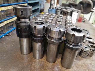 38x ER32 Size Drill  Collets w/ 4x Holders & More