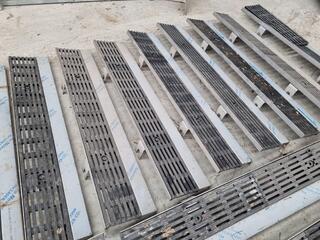 16x Stainless Steel Channel DraIn Grates