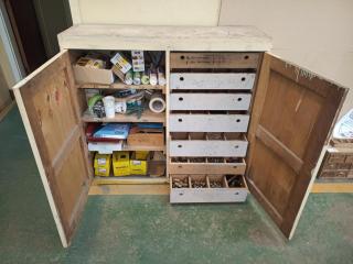 Workshop Cabinet of Building Supplies