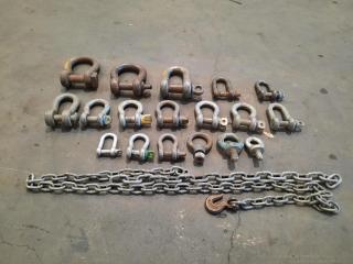 Assorted "D"/"O"/Bow Shackles and Chains