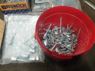 Large Lot of Assorted Fastners