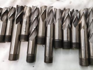 29x Assorted Ball, Square Edge, Rounded Edge & Finishing End Mill Bits