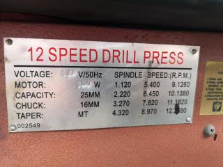 12-Speed Workshop Drill Press