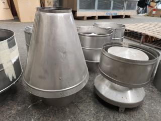 Assorted Chimney Flue Tops & Other Components