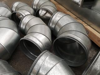 17x Assorted 90 Degree Ventilation Ducting Elbows