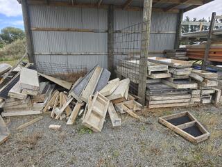 Lot of Timber and Plywood Concrete Formwork