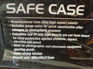 2x SCA Safe Cases, Xtra Large Size, Unused