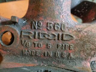 2x Vintage Ridgid Pipe Vices