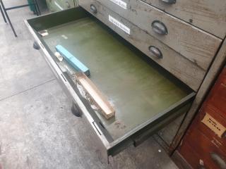 Industrial Steel 8 Drawer Cabinet